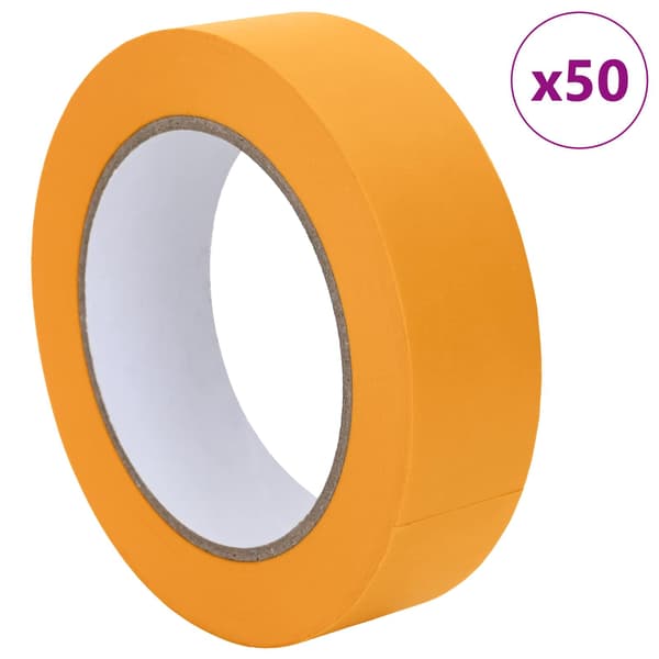Målartape 50 pcs Gul 30mm x 50m Papper