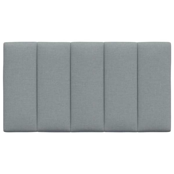 Headboard Cushion "Hanko" Light Grey 90 cm Fabric