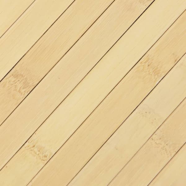Matta rektangulär ljus naturlig 70x400 cm bambu