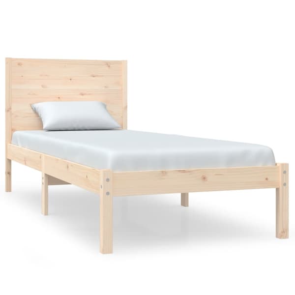 Sängram massivt trä 75x190 cm