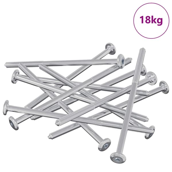 Skruv 800 pcs Silver M6 x 120 mm Stål