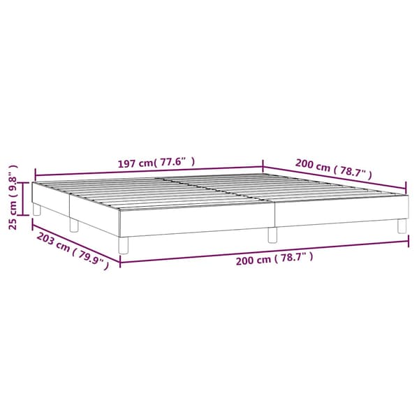 Boxspring-sängram mörkgrön 200x200 cm sammet