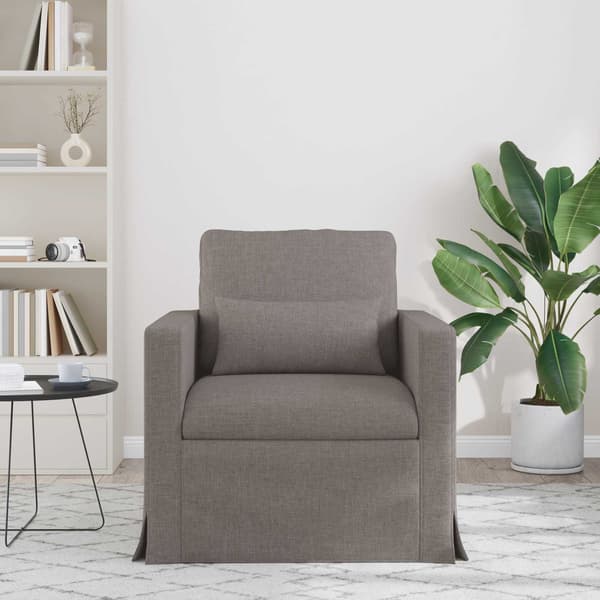 Soffa Taupe 78 x 78 x 80 cm tyg