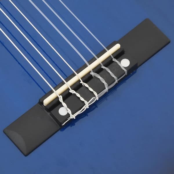 Gitarr för nybörjare och barn klassisk blå 1/2 34"