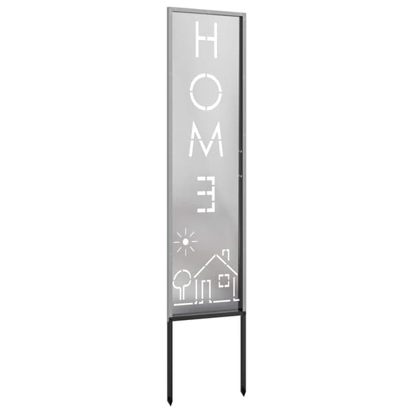 Trädgårds integritetsskärm Silver 32 x 140 cm Rostfritt stål