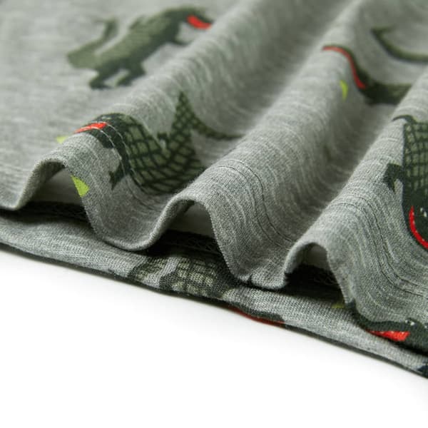 T-shirt för barn khaki melange 140