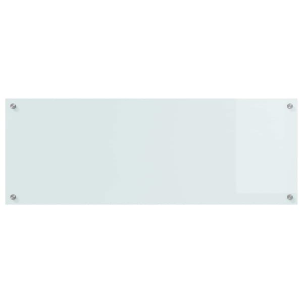 Köksskydd Vit 110 x 40 cm härdat glas