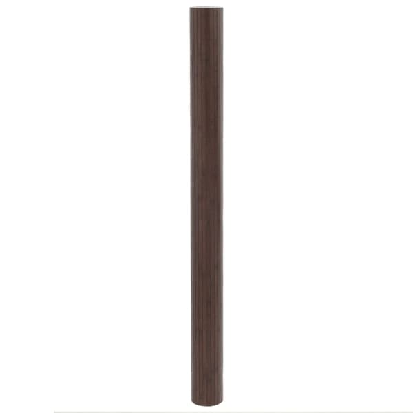 Matta rektangulär mörkbrun 80x400 cm bambu