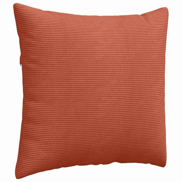 Sofakuddar 2 pcs Röd orange 45 x 45 cm Kordread tyg