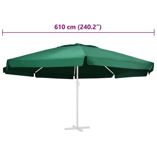 Reservtyg för parasoll grön 610 cm