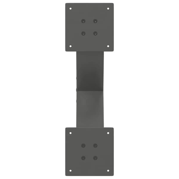 Soffbordsben X-formade 2 st antracit 60x(30-31) cm stål