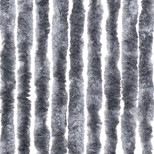 Insektsdraperi silver 100x220 cm chenille