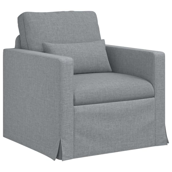 Soffa Ljusgrå 78 x 78 x 80 cm tyg