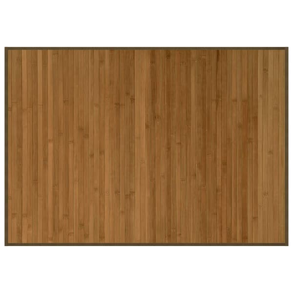Matta rektangulär brun 70x100 cm bambu