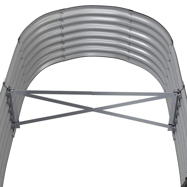 Odlingslåda galvaniserat stål 152x80x36 cm antracit