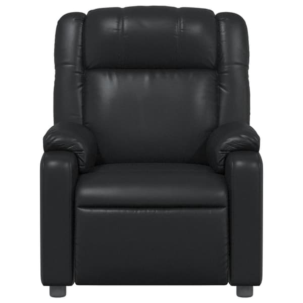 Reclinerfåtölj svart konstläder