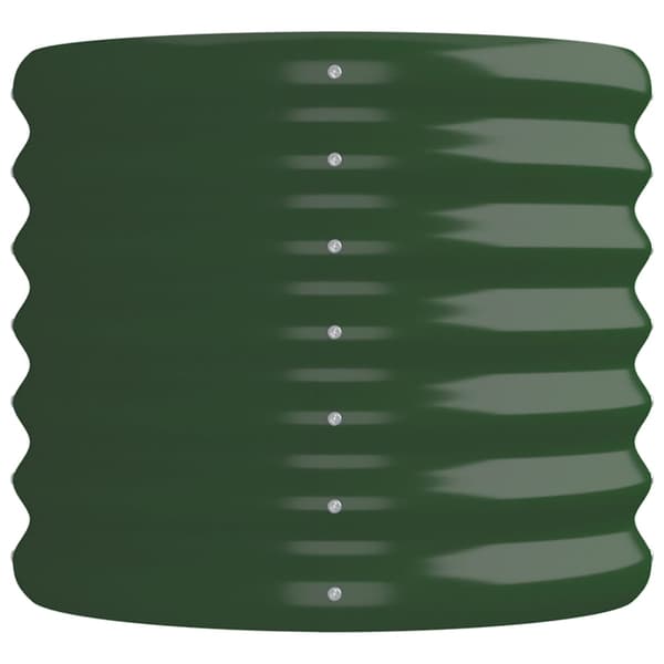 Odlingslåda galvaniserat stål 152x40x36 cm grön