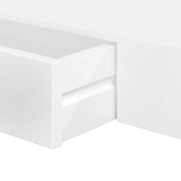 Flytande vägghylla med 1 låda MDF