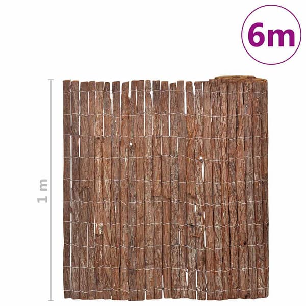 Barkstaket 100 x 600 cm Bark Brun