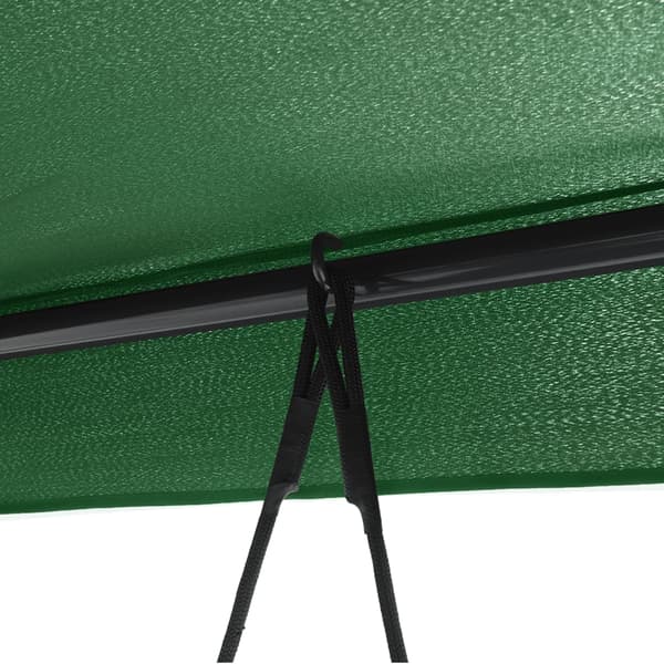 Hammock med tak grön stål