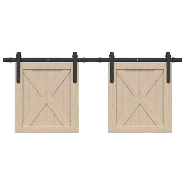 Skjutdörrsbeslag 122 cm kolstål