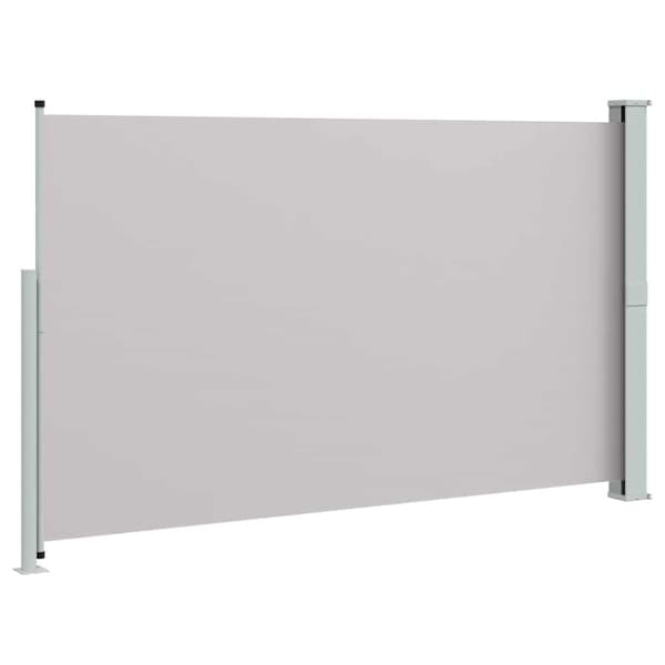 Infällbar sidomarkis 180x300 cm grå