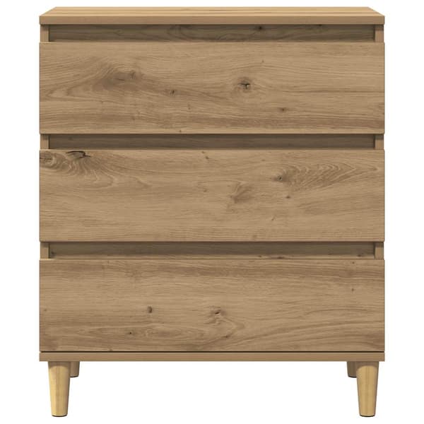 Byrå ek 60x35x70 cm konstruerat trä