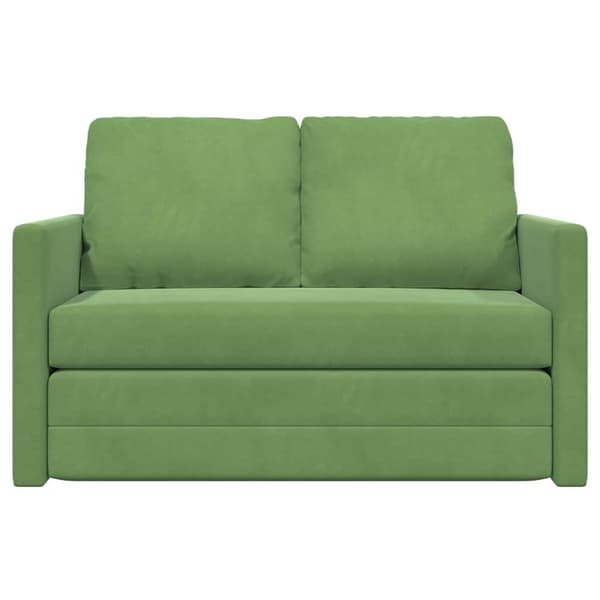 Soffsäng Ljusgrön 204 x 122 x 60 cm Sammet