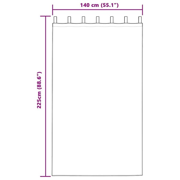 Sammetsgardiner 2 st Silvergrå 225 x 140 cm Sammet