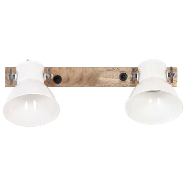 Industriell vägglampa vit 45x25 cm E27