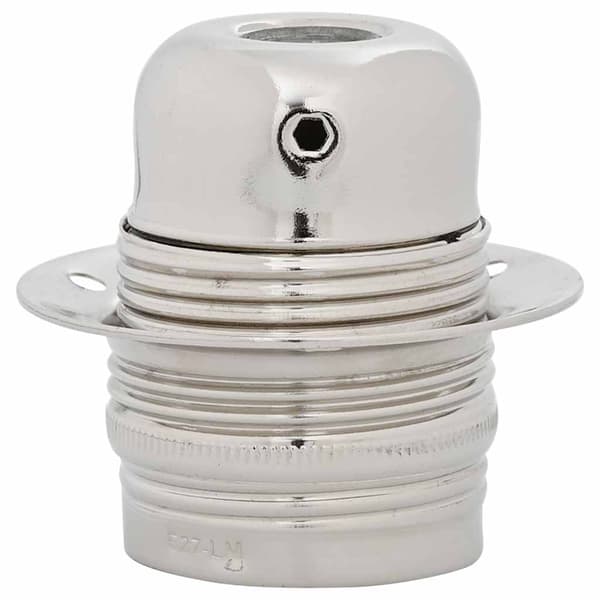 Lamphållare 2 st Satin Nickel E27