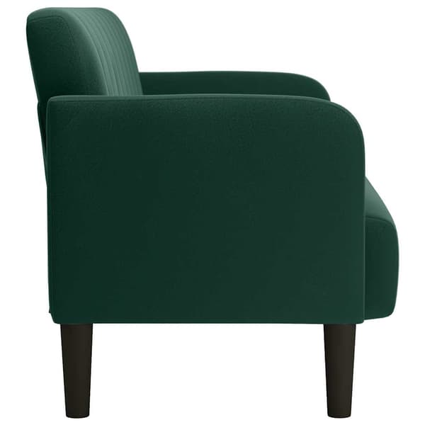 Loveseat soffa mörkgrön 109 cm sammet