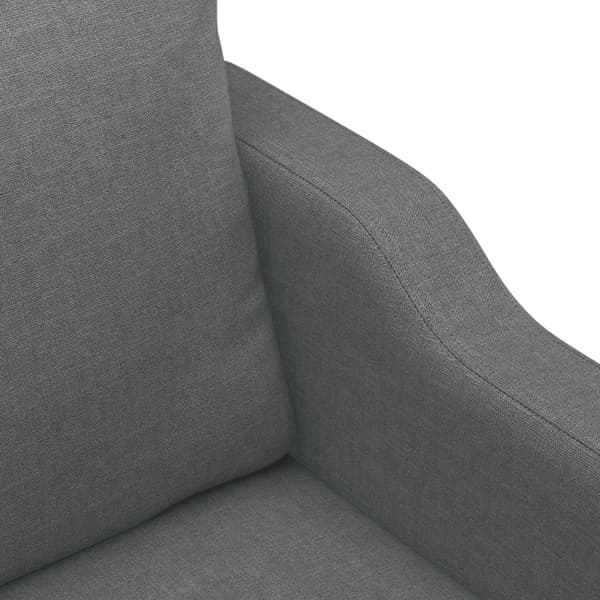 Soffa 2-sits mörkgrå 120 cm tyg