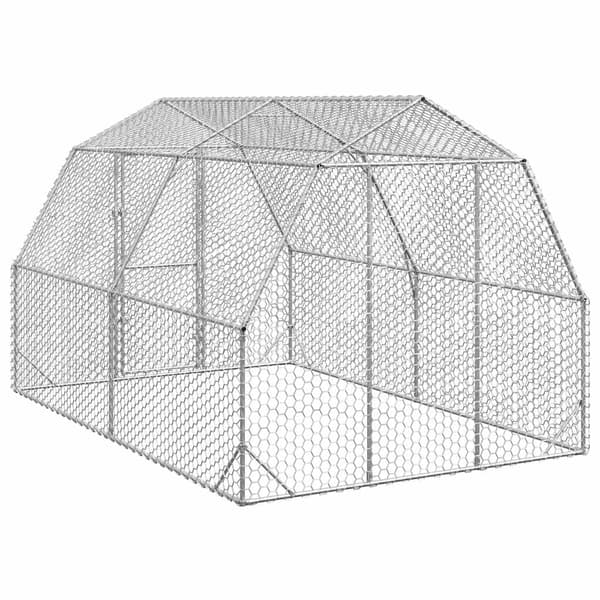 Hönsgård 2,5x4x2,25 m galvaniserat stål