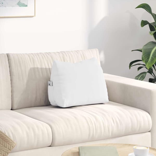 Ryggkudde Vit 45 x 20 x 35 cm tyg