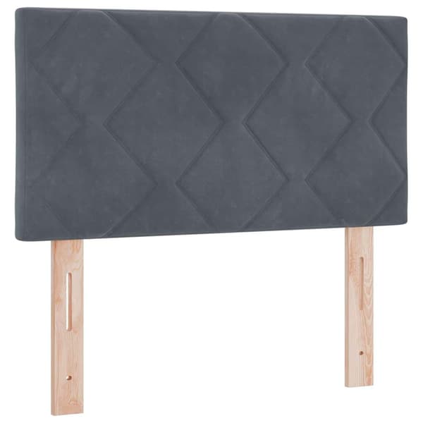 Huvudgavel Mörkgrå 80 cm Sammet