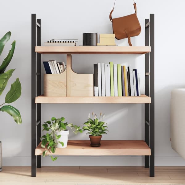 Hyllplan 80x50x(2-6) cm obehandlad massiv ek