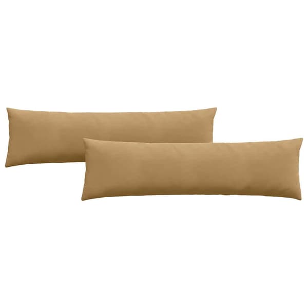 Sofakuddar 2 pcs Brun 145 x 40 cm Kordread tyg
