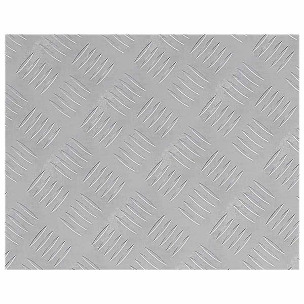 Trappsteg Rektangulär 2 pcs Silver 50 x 40 cm Aluminium