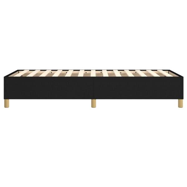 Boxspring-sängram svart 100x200 cm tyg