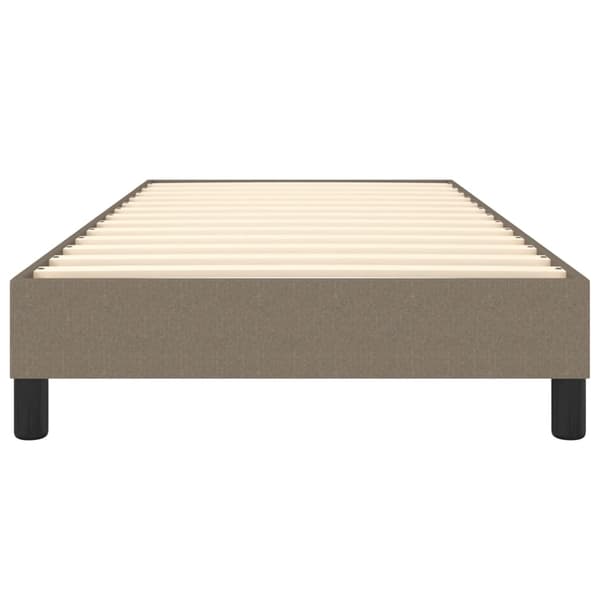 Boxspring-sängram Taupe 80x200cm tyg