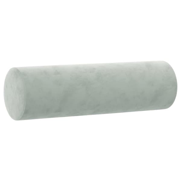 Soffgrupp med kuddar 3 delar ljusgrå sammet