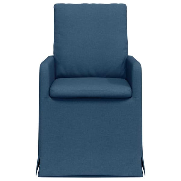 Matstolar 2 pcs Blå 57 x 67 x 98 cm tyg