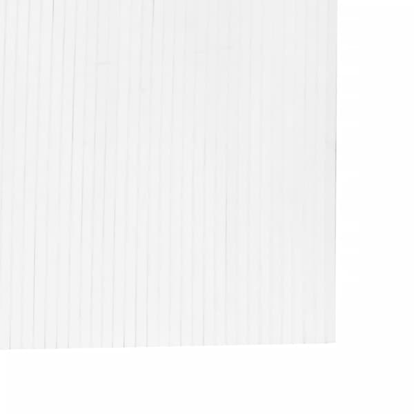 Rumsavdelare vit bredd 600 cm höjd 165 cm bambu