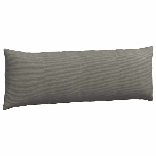 Sofakuddar 2 pcs Ljusgrå 120 x 40 cm Kordread tyg