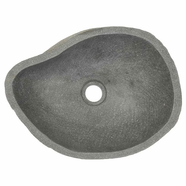 Handfat flodsten oval (37-46)x(29-36) cm