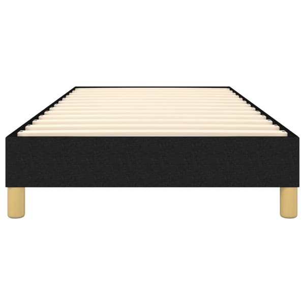 Boxspring-sängram svart 100x200 cm tyg