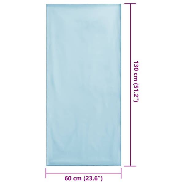 Utomhus Stols Handdukar 2 pcs Blå 130 x 60 cm