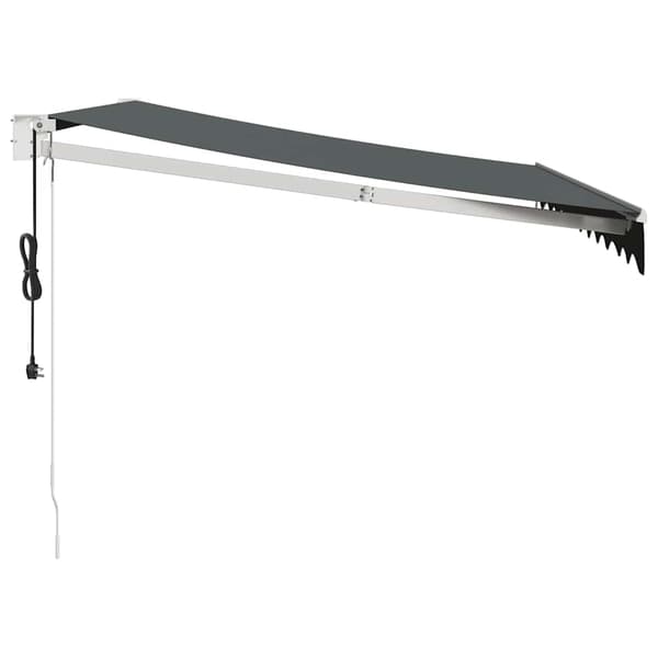 Automatisk infällbar markis antracit 3,5x2,5 m