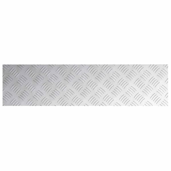 Trappsteg Rektangulär 2 pcs Silver 80 x 20 cm Aluminium